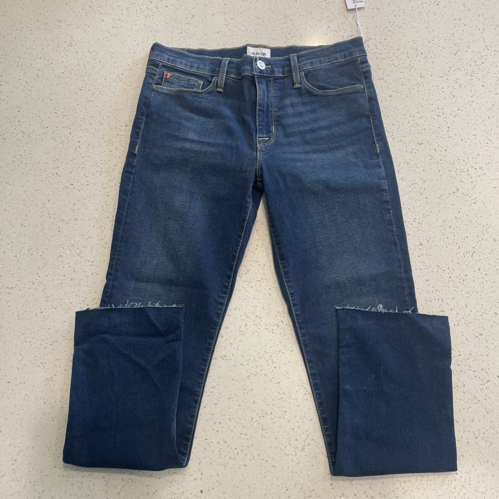 Hudson Natalie Jeans Womens Size‎ 27 MidRise Straight Ankle Stretch Denim NWT